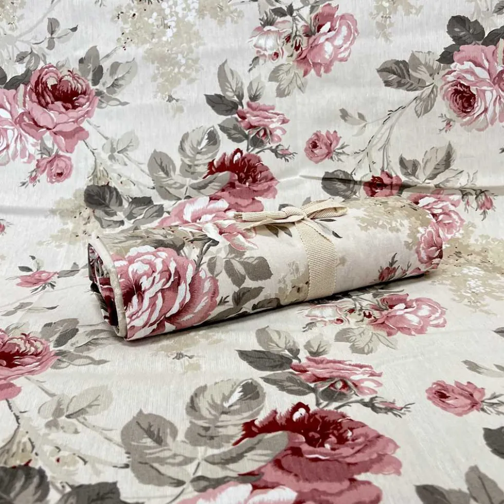 Copridivano copritutto Rose rosa 280 x 450