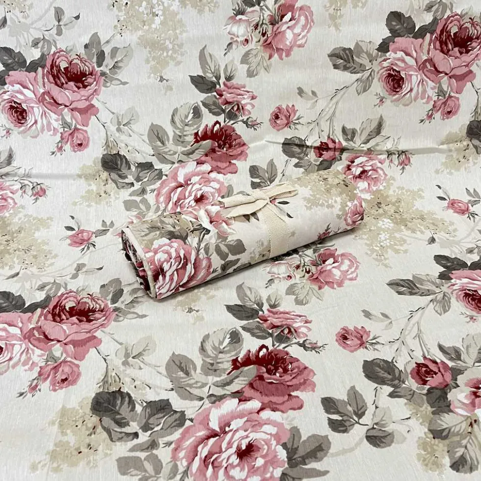 Copridivano copritutto Rose rosa 280 x 450