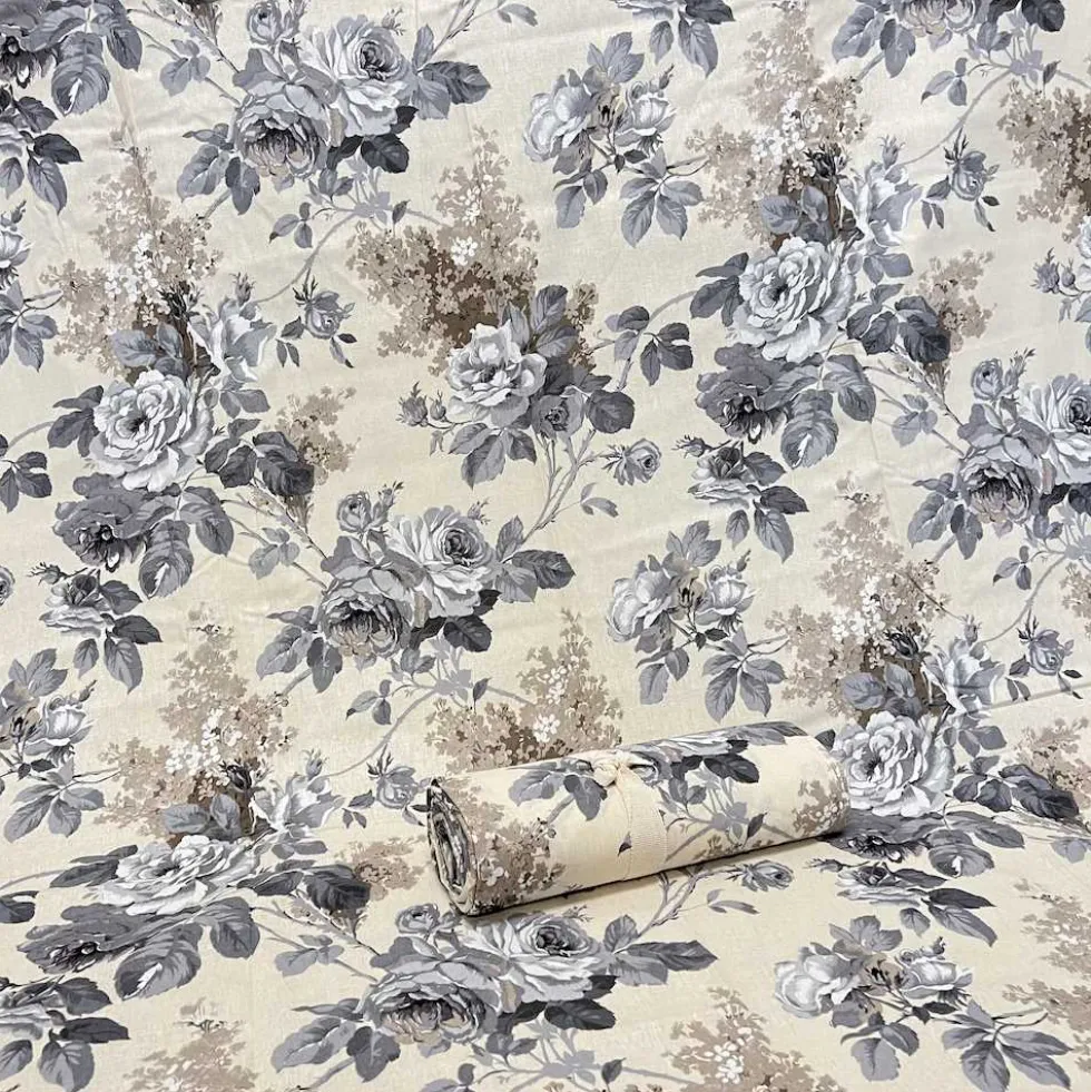 Copridivano copritutto Rose grigio 160 x 280