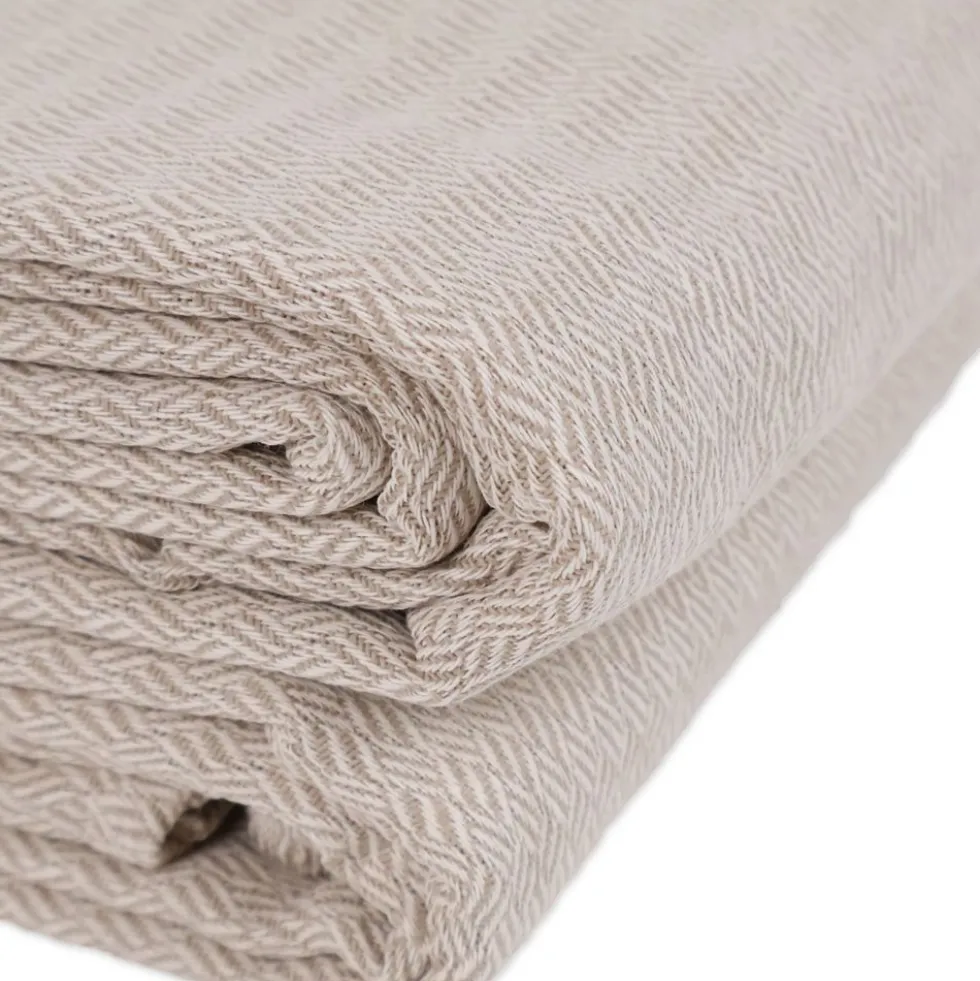 Copridivano copritutto Spigato Beige 160 x 280