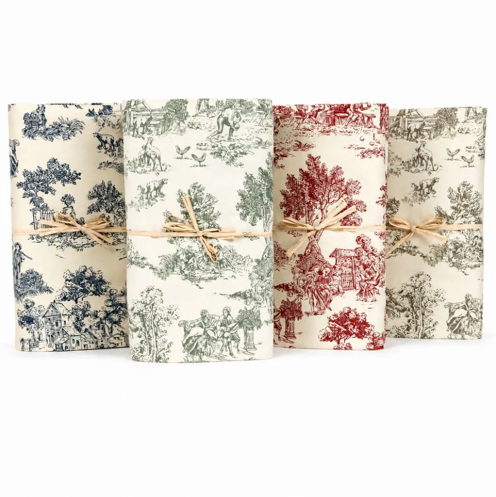 Copridivano copritutto Toile de Jouy Tortora fondo Panna 260 x 280