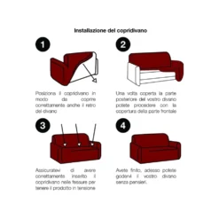 Copridivano 3 posti in tessuto bielastico antimacchia grigio fumo