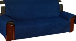 Copridivano 4 posti trapuntato antimacchia blu