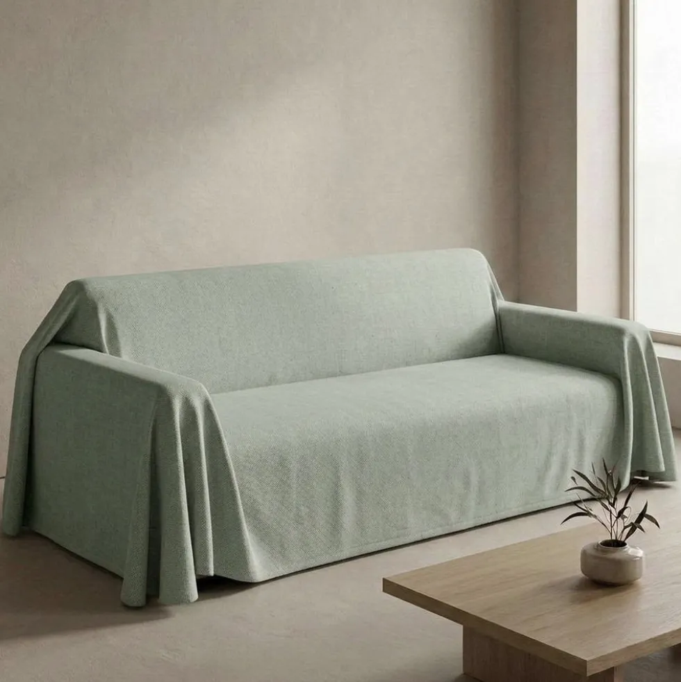 Copridivano Telo arredo Jacquard EASY Salvia 250 x 270