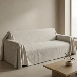 Copridivano Telo arredo Jacquard NOA Tortora 250 x 270
