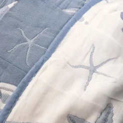 Copriletto Jacquard double face Charm Oltremare 260x260