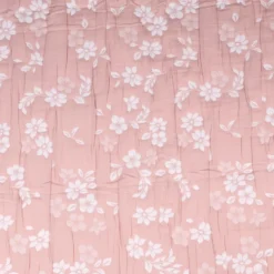 Copriletto mezzastagione jacquard Fiori Rosa matrimoniale