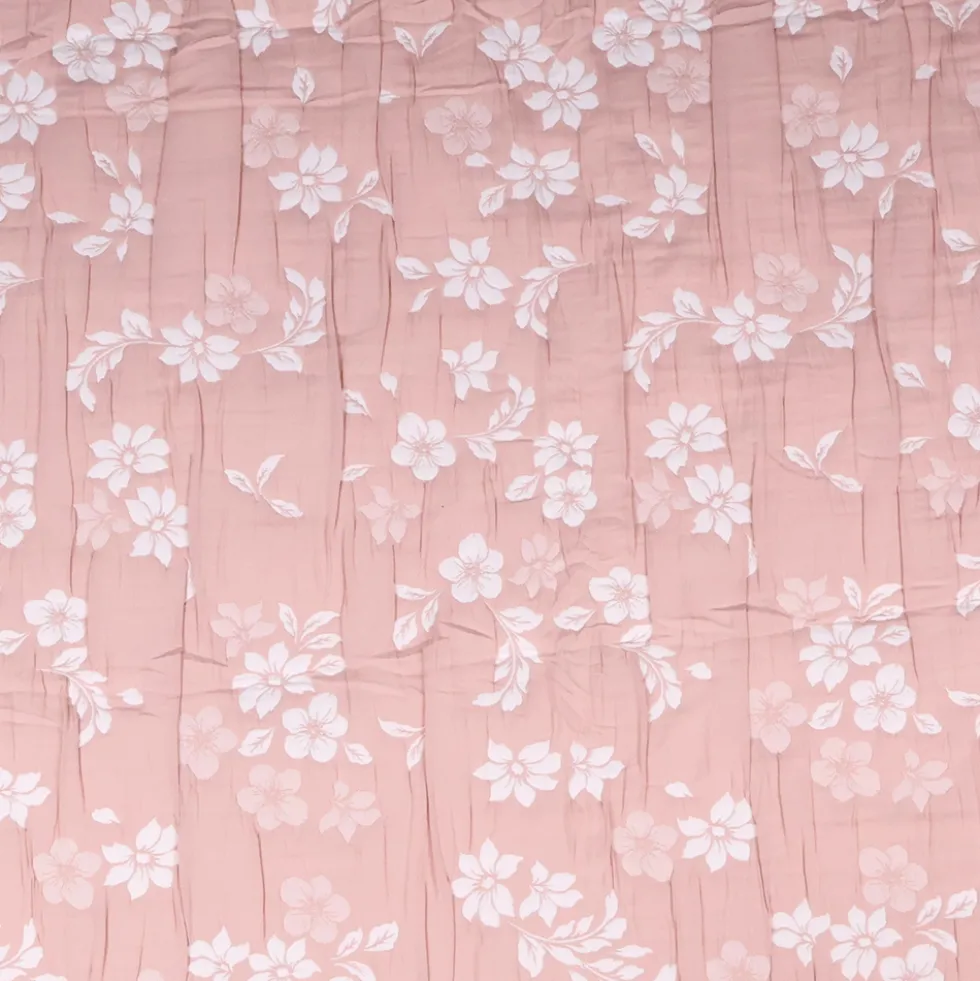 Copriletto mezzastagione jacquard Fiori Rosa matrimoniale