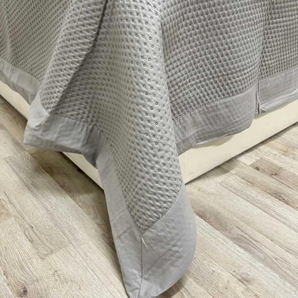 Copriletto trapuntato Prestige grigio matrimoniale
