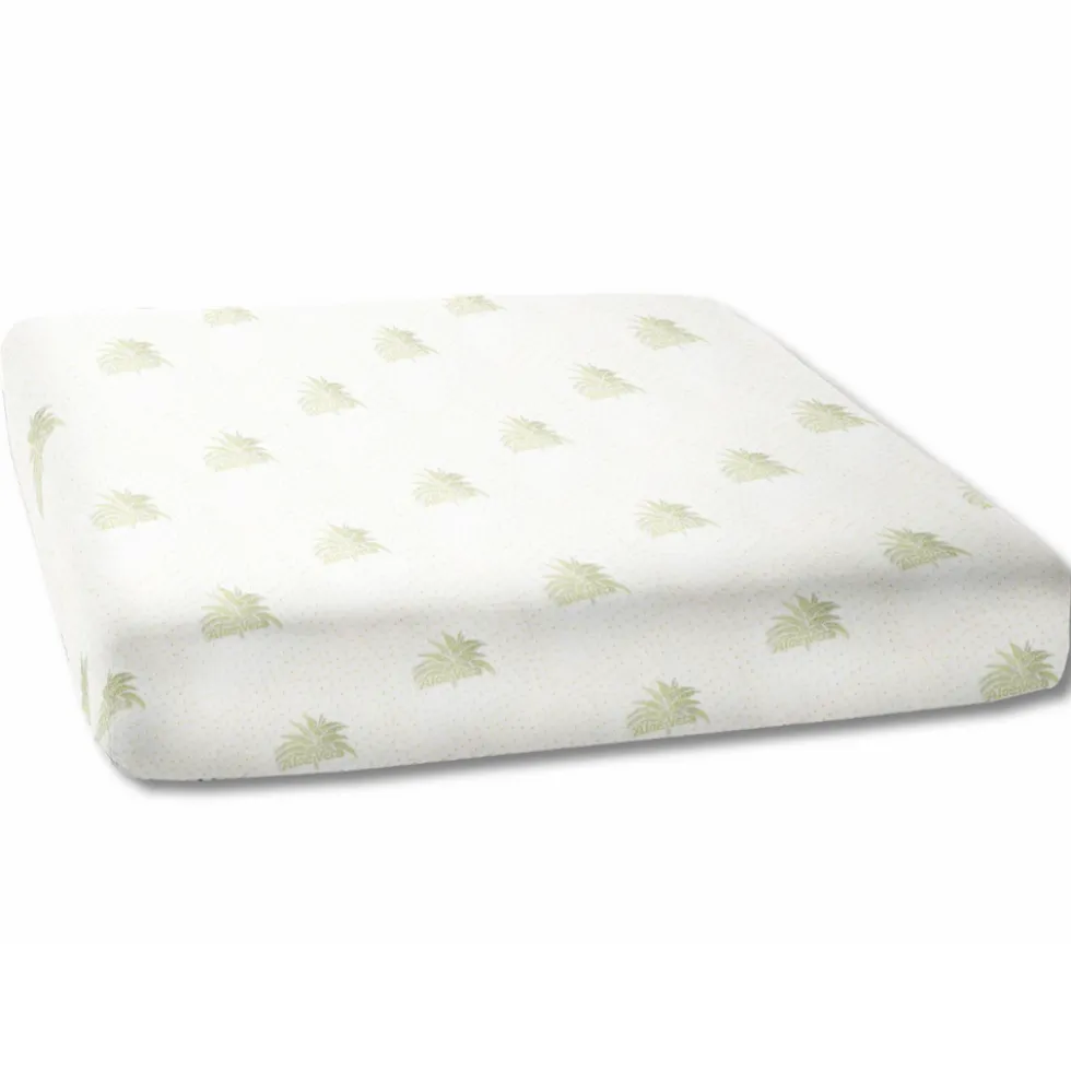 Coprimaterasso antiacaro Jacquard Aloe piazza e mezzo
