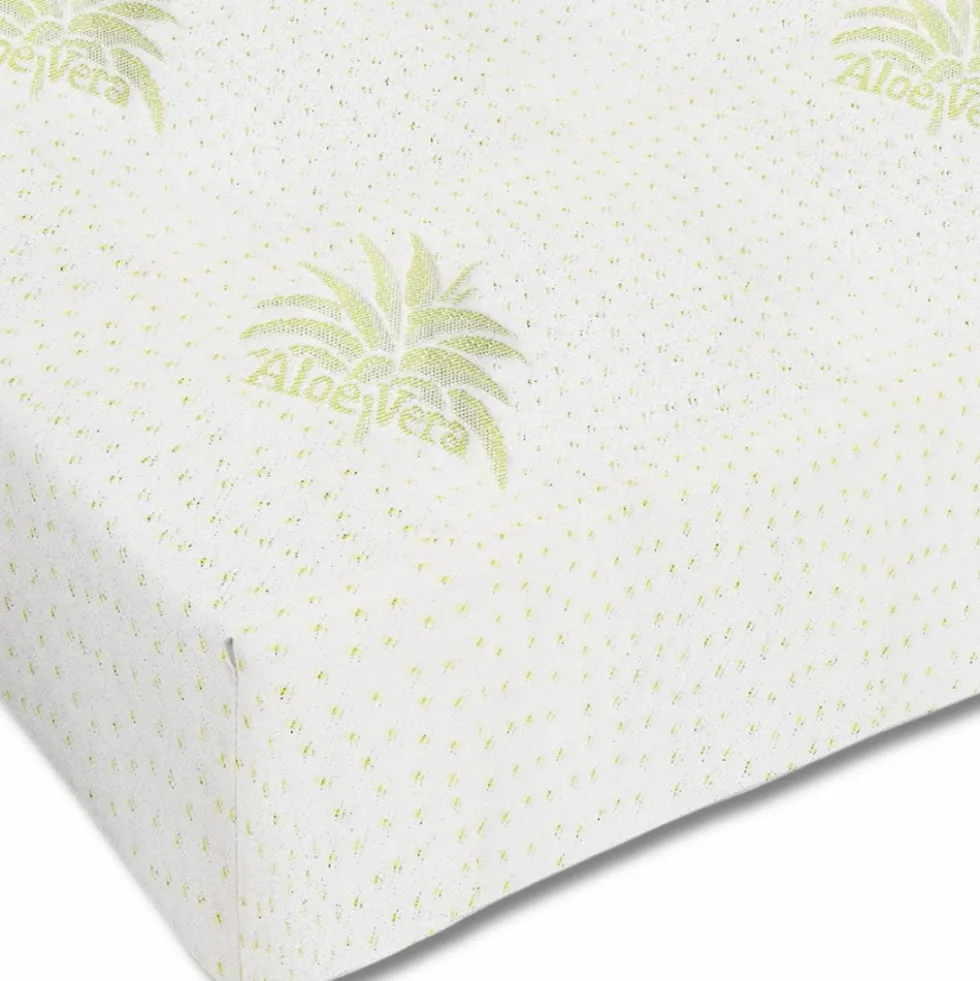 Coprimaterasso antiacaro Jacquard Aloe piazza e mezzo