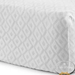 Coprimaterasso Jacquard spugna comfort con zip matrimoniale