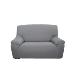 Copripoltrona in tessuto bielastico antimacchia grigio fumo