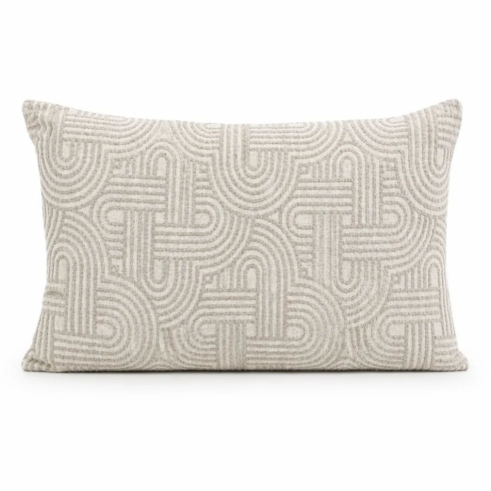Cuscino Imbottito Jacquard Lumin Beige 30 x 50