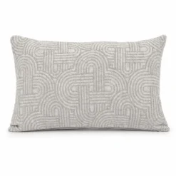 Cuscino Imbottito Jacquard Lumin Grigio 30 x 50