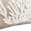 Cuscino imbottito marea 45 x 45 Corallo panna rilievo