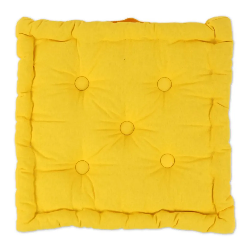 Cuscino Mattonella Scozia Giallo Senape 40 x 40 H 10