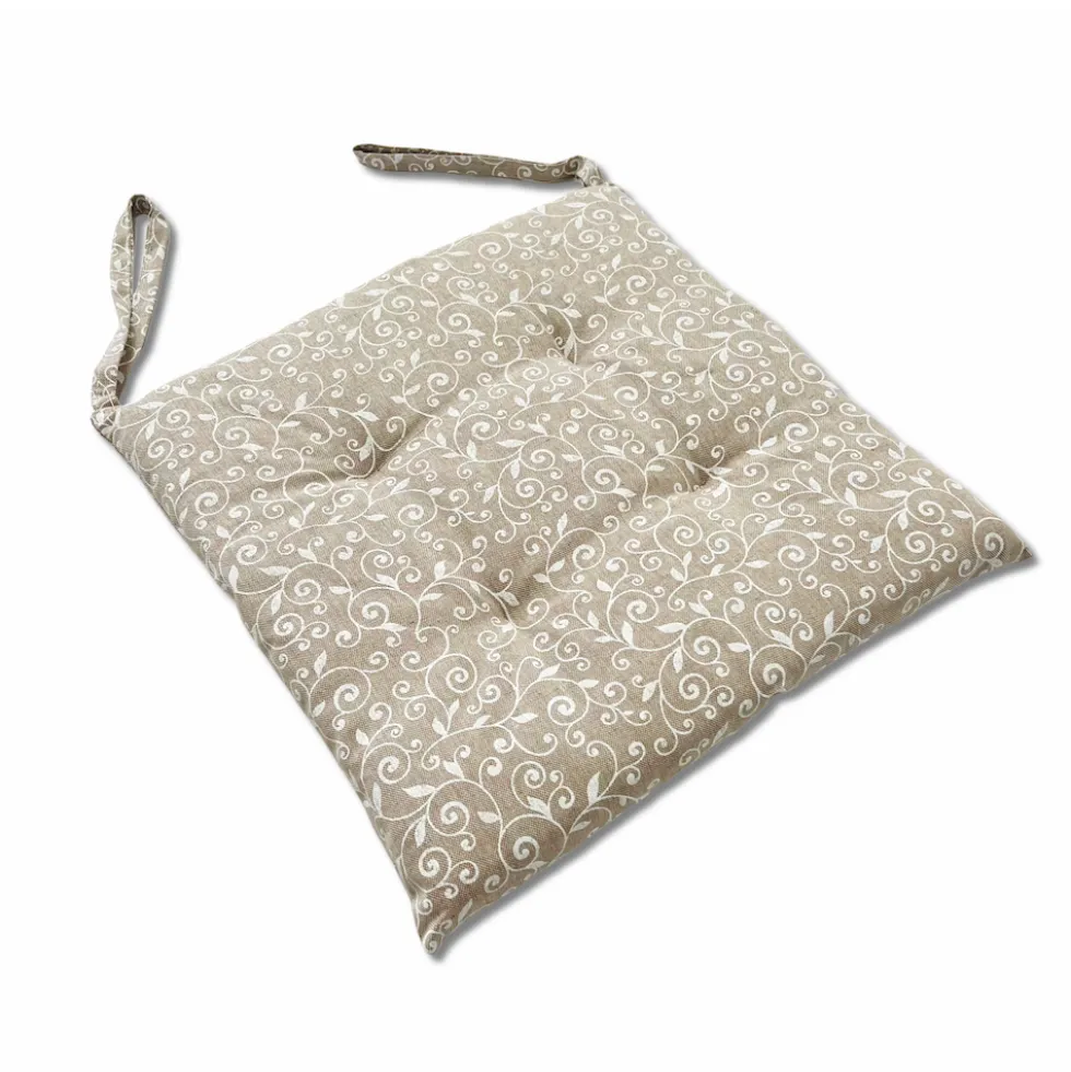 Cuscino per sedia Arabesco bianco