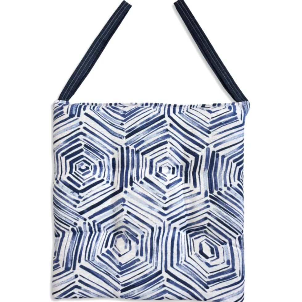 Cuscino per sedia Esagono azzurro