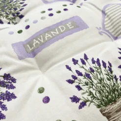 Cuscino per sedia Lavanda fondo bianco