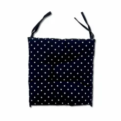 Cuscino per sedia Pois blu