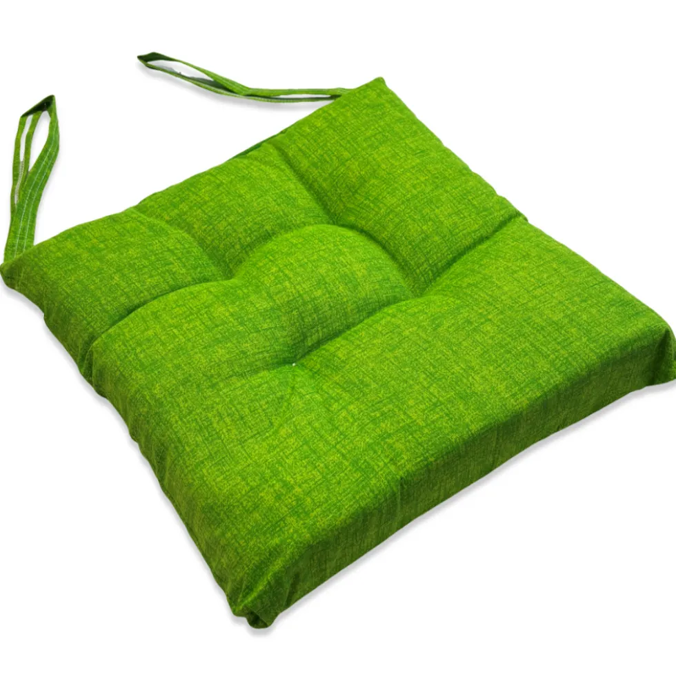 Cuscino per sedia verde acido