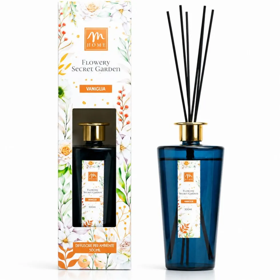Diffusore di Fragranza in vetro Vaniglia 500 ml