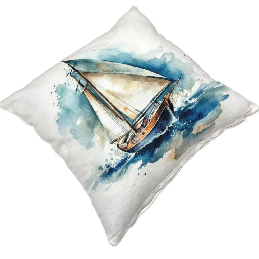 Federa cuscino Hali barca a vela45x45