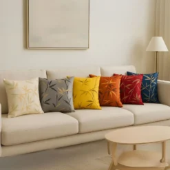 Federa Cuscino Jacquard Brizet Giallo 45x45