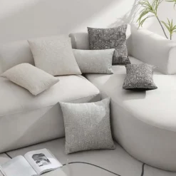 Federa Cuscino Jacquard Lumin Grigio 45x45