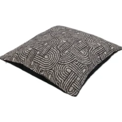 Federa Cuscino Jacquard Lumin Nero 45x45