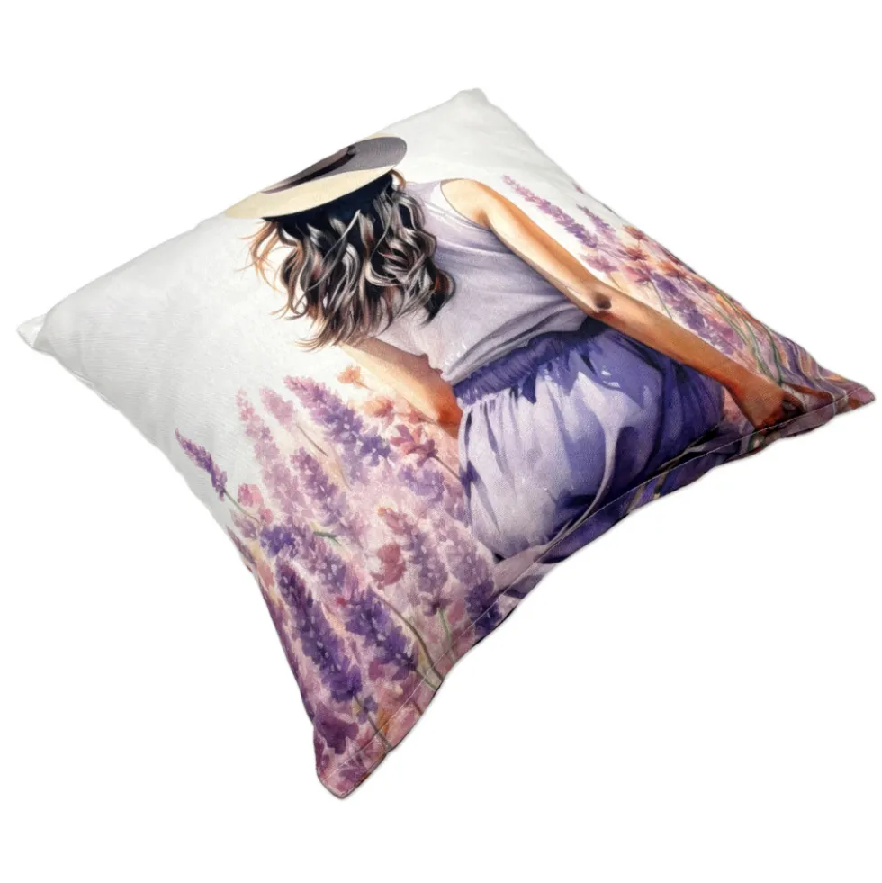 Federa cuscino Jenny e lavanda 45 x 45