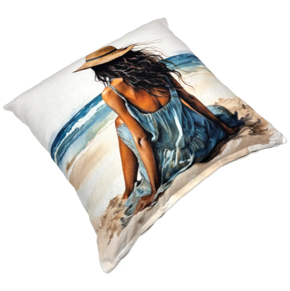 Federa cuscino Jenny spiaggia e mare 45 x 45
