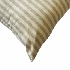 Federa cuscino rettangolare Riga bastoncino tortora 40 x 60