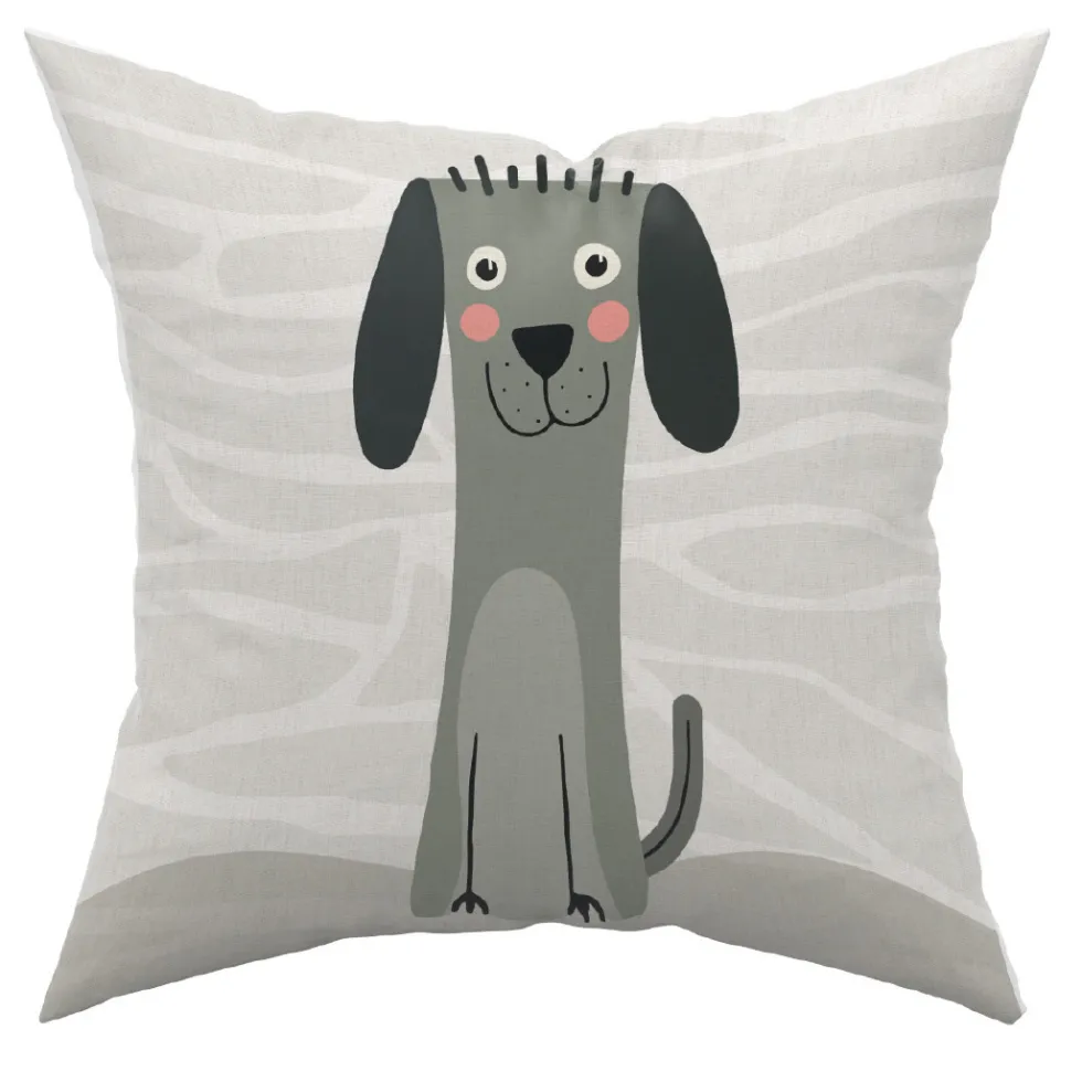 Federa cuscino Stampa Digitale Cec Cane Grigio 45 x 45