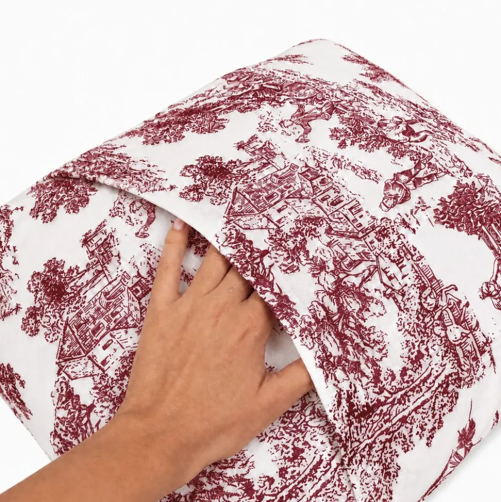 Federa cuscino Toile de Jouy Bordeaux 40 x 40