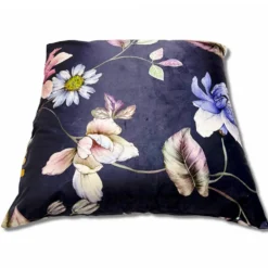 Federa cuscino Velluto Sveva Millefiori blu 50 x 50