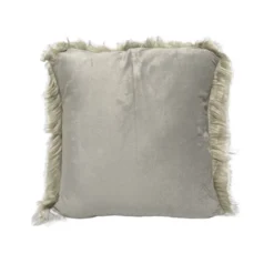Federa cuscino 50 x 50 Stoccolma pelliccia grigia