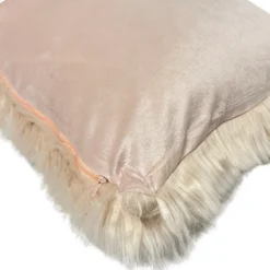 Federa cuscino 50 x 50 Stoccolma pelliccia rosa