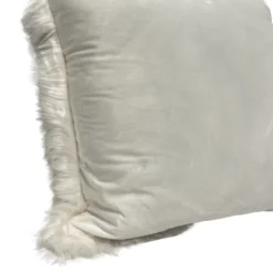 Federa cuscino 50 x 50 Stoccolma pelliccia bianca