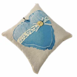Federa in gobelin Cuore Azzurro 45 x 45