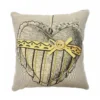 Federa in gobelin Cuore Righe 45 x 45