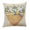 Federa in gobelin Cuore Tartan Tortora 45 x 45