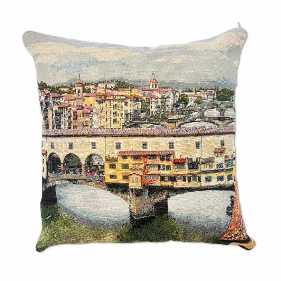 Federa in gobelin Ponte Vecchio Firenze 45 x 45