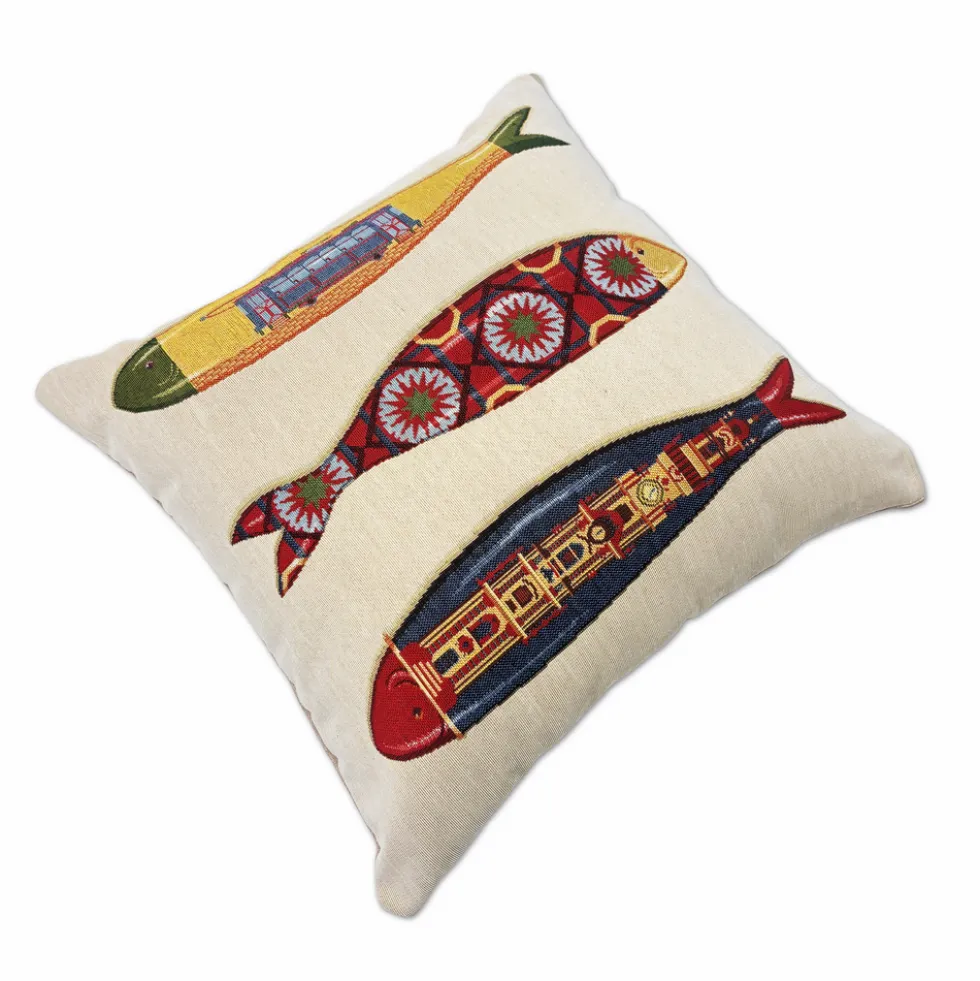 Federa in gobelin 3 Sardine Colorate 45 x 45