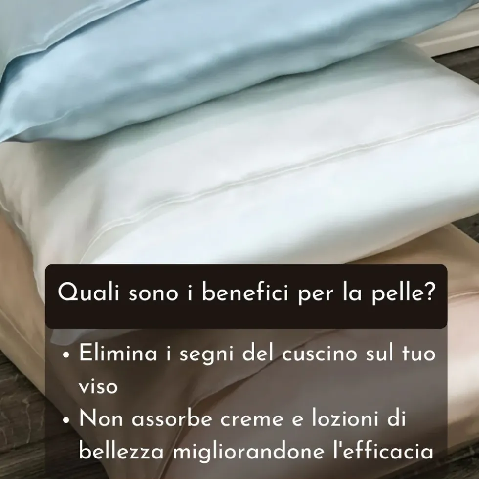 Federa in pura seta Audrey Grigio