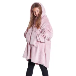 Felpone oversize Brighton Bimbo flannel Rosa