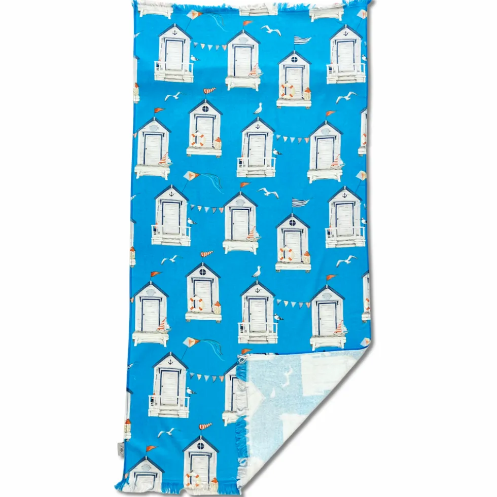 Fouta spugna e tessuto Costa Azzurra Turchese 90 x 180