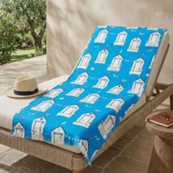 Fouta spugna e tessuto Costa Azzurra Turchese 90 x 180