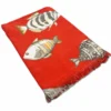 Fouta spugna e tessuto Oceano Pesciolino Corallo 90 x 180